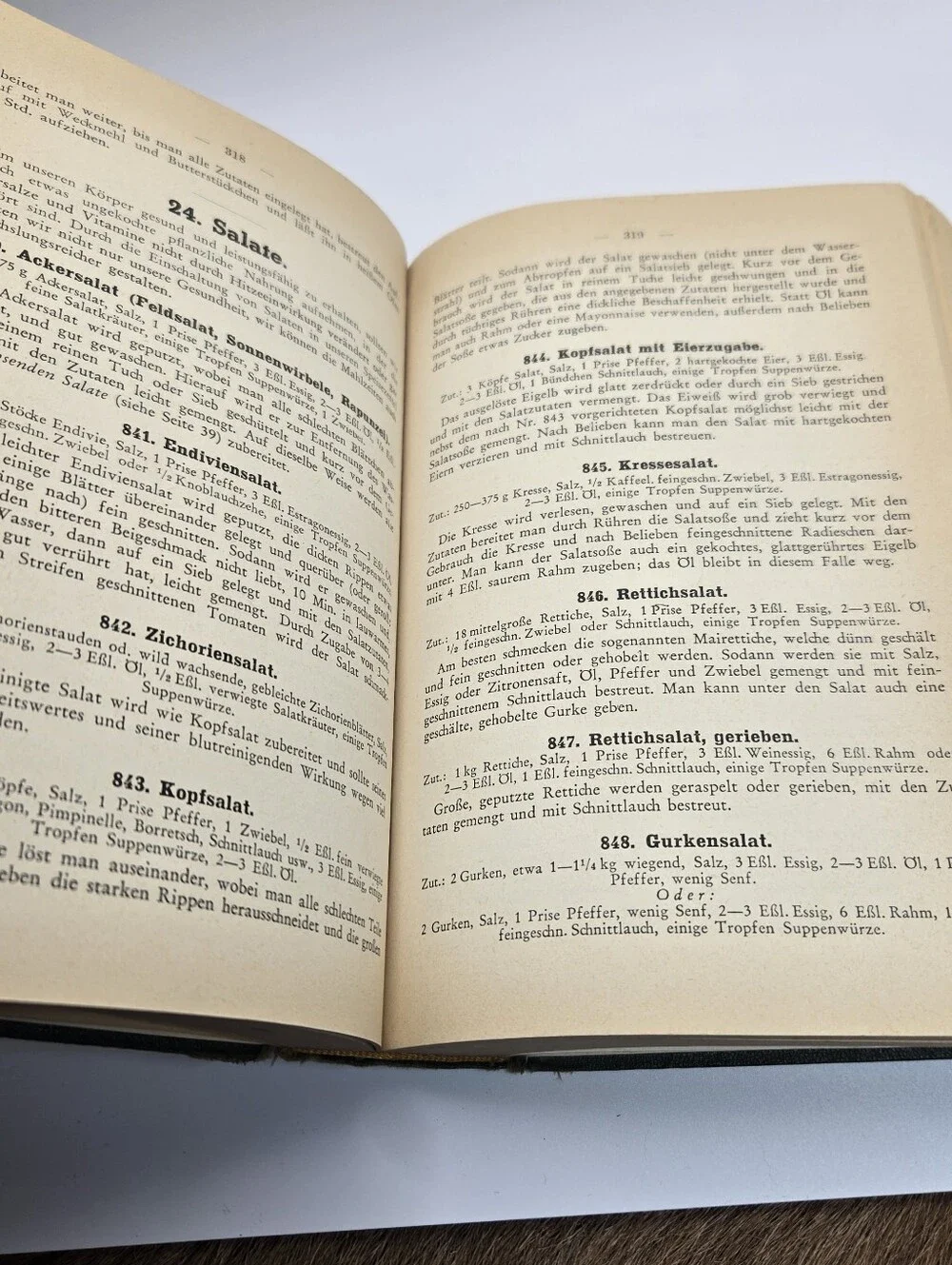 Vintage German cookbook titled Koch- und Haushaltungsbuch- Cooking & Household